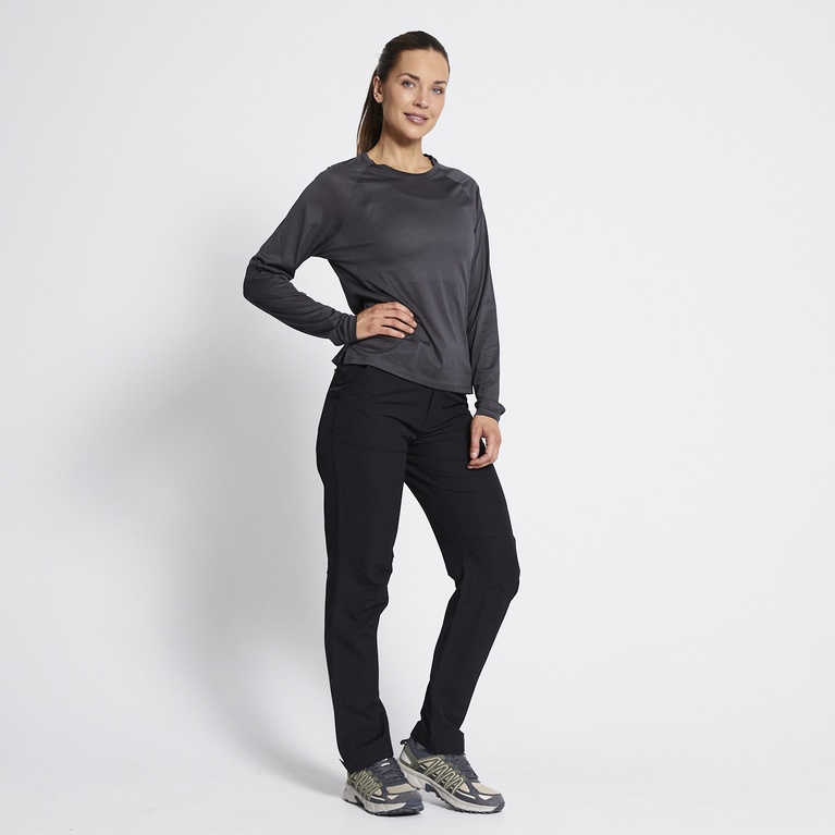Lightweight longsleeve "Edet"  Black melange